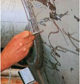 FeritScope FMP30 is measuring ferrite content at the weld
